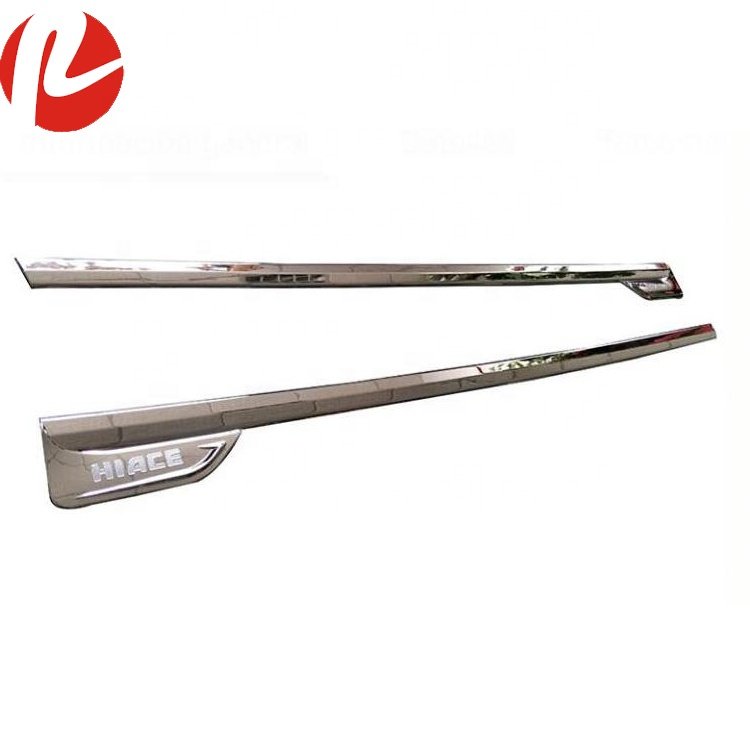 Hiace Van KDH 200 2005 2016 ABS Chrome Front Door Window Trim Strip Accessories Marks logo